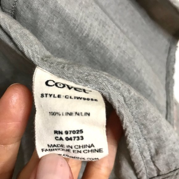 Linen Jacket with Sequins Front - Size S - Picture 8 of 8